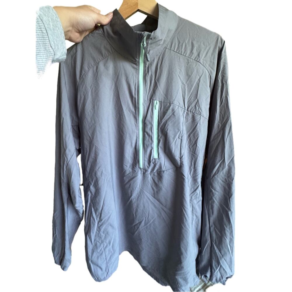 Mountain Hardwear Men's XL Gray Mauve 1/4 Zip Lightweight Performance Pullover